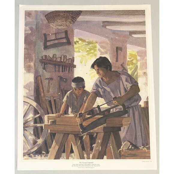 SET of 4 Art Prints 16"x20" FOREVER STORIES Set 1: The Young Jesus CHRIS MOLAN - Picture 4 of 7